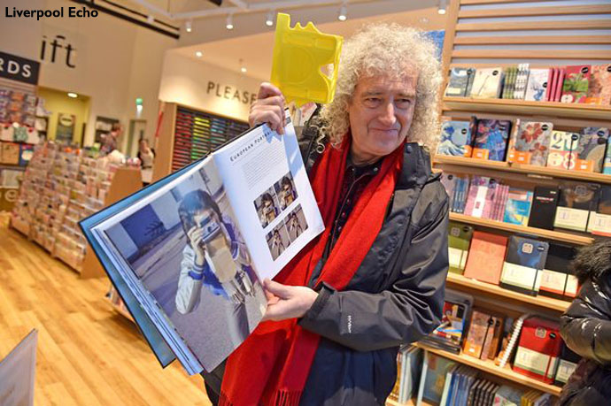 Brian May at Waterstones Liverpool