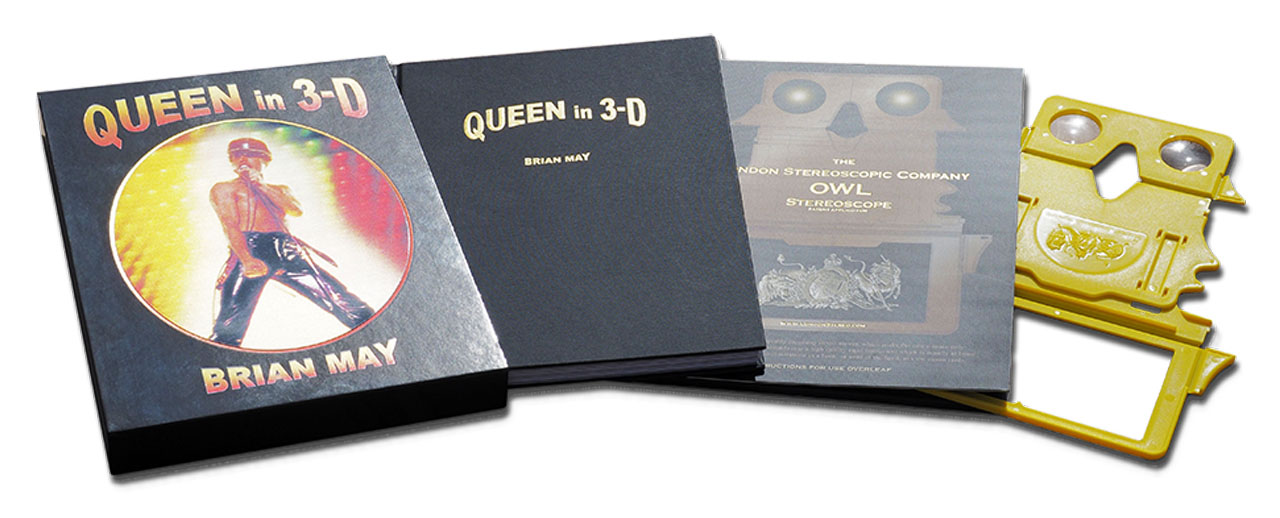 Queen in 3-D book package - spread