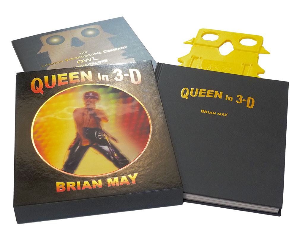 Queen in 3-D package spread