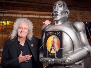 Brian May and robot by Phil Harmer